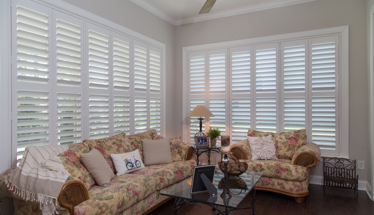 San Antonio sunroom interior shutters